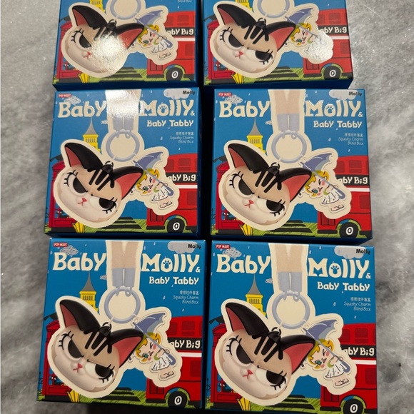 Authentic Unopened Blind box Baby Molly & Baby Tabby Series Squishy Charm - Picture 6 of 7
